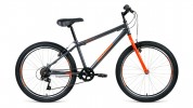 Велосипед 24' хардтейл ALTAIR MTB HT 24 1.0 серый/оранжевый, 6 ск., 14' RBKT0MN46004